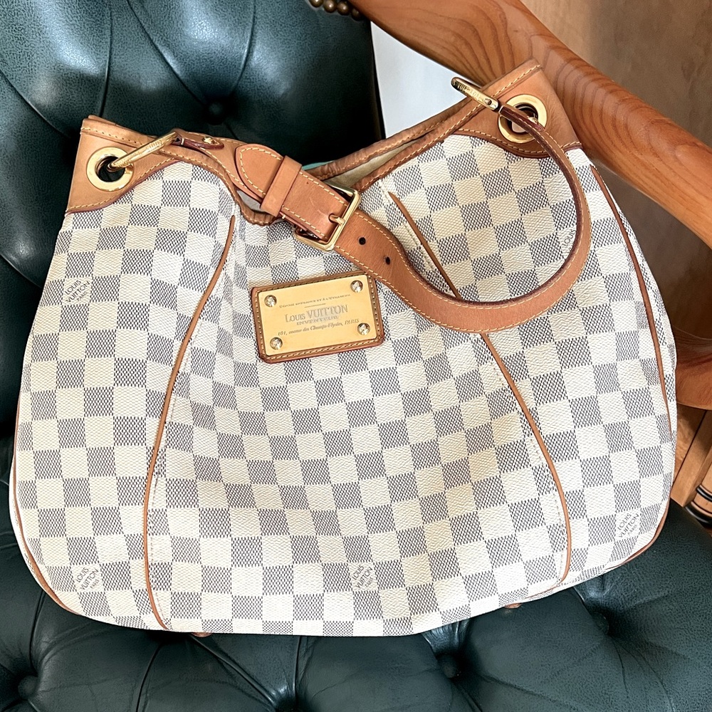 Authentic Louis Vuitton Damier Azur Galliera PM